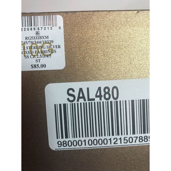 386 Giani Bernini sterling 925 set of 4 round faceted CZ stud earrings $85 - Picture 2 of 2